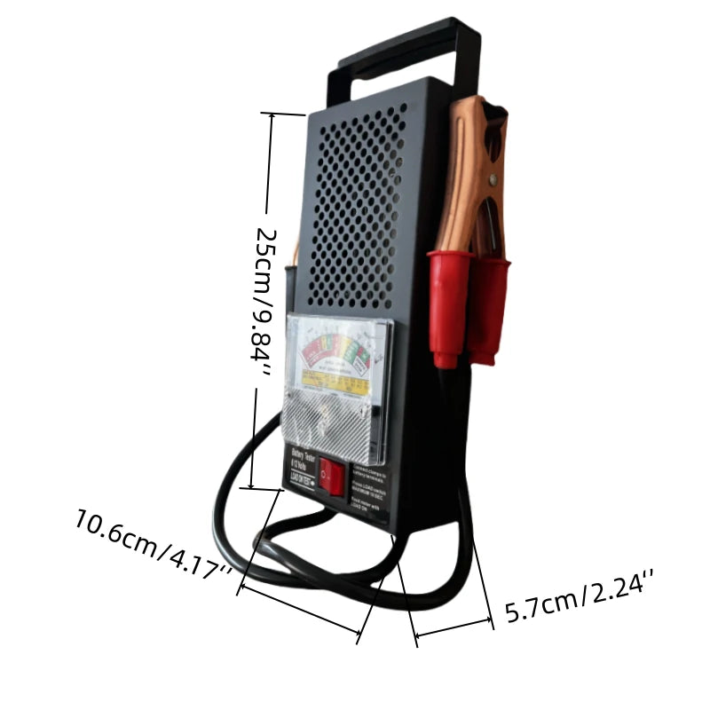 125A Battery Tester dimensions 25cm x 10.6cm x 5.7cm
