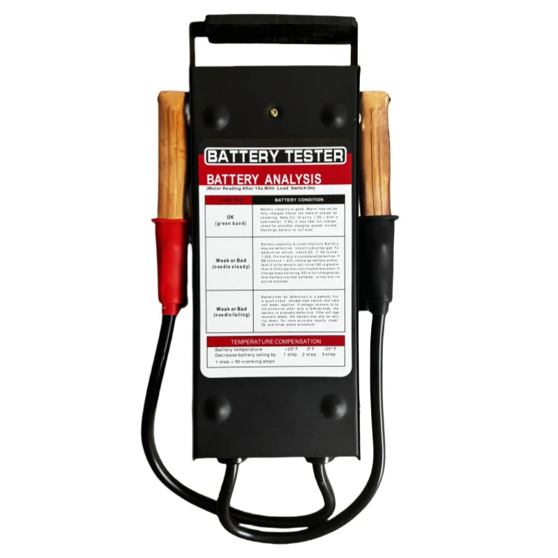 Battery Tester with dimensions 25cm x 10.6cm x 5.7cm