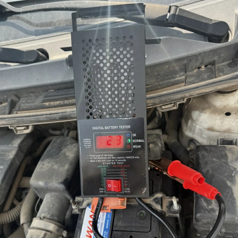 Battery Tester in use