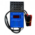 100A Digital Battery Tester front view showing Starter Test chart and 1000 CCA capacity reference