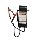 100A Battery Tester dial close-up showing CCA chart, Bad/Weak/OK/Good zones and Starter Test reference