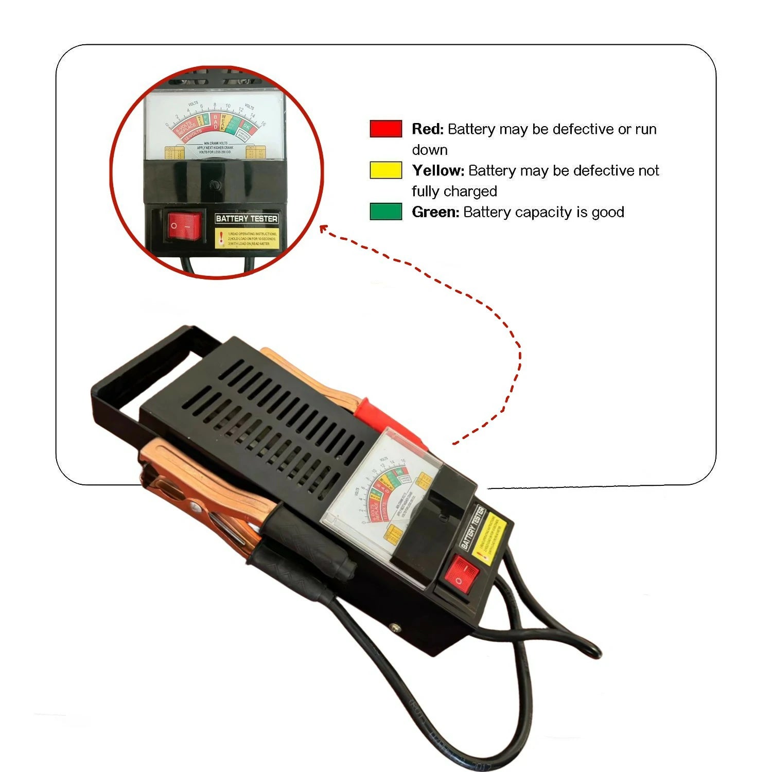 200A Battery Load Tester angled view