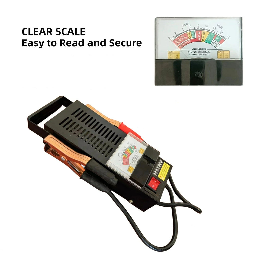 200A Battery Tester clear scale detail - easy to read