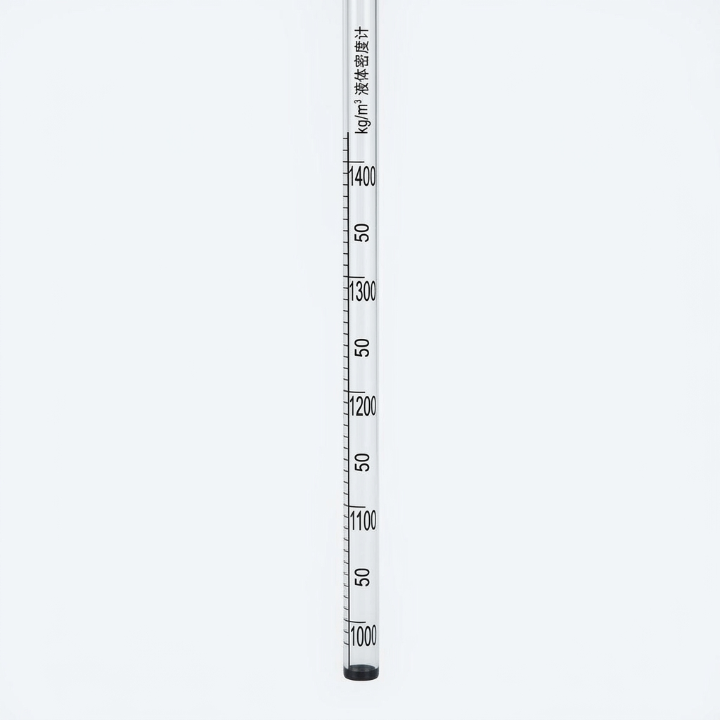 Liquid Density Meter Glass Hydrometer 1800-2200 kg/m³ with Wooden Gift Box