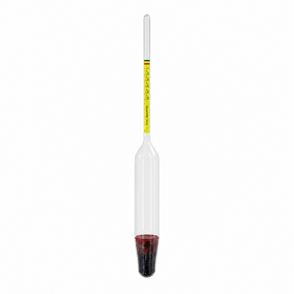 Milk Hydrometer Lactometer 15-40 Glass with Protective Case