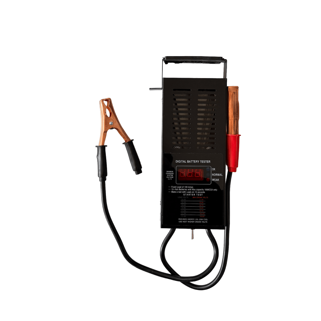 Digital Car Battery Tester, 100A, Black with Handle, Professional Edition - Platrex
